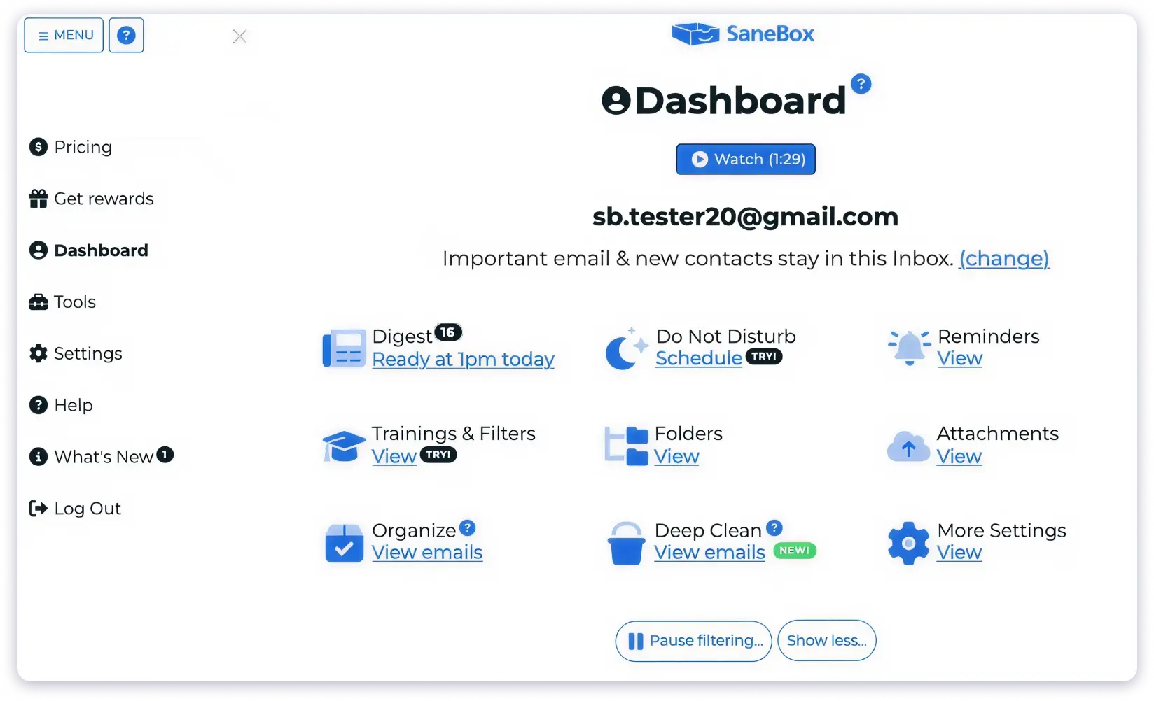 Sanebox- best AI email assistant to declutter your inbox