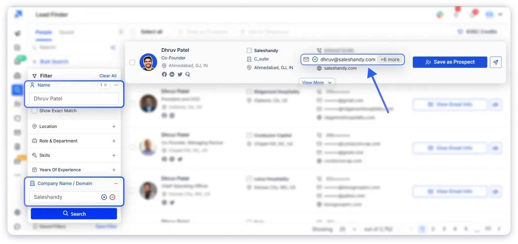 free email finder to find someone's email address by name and company domain