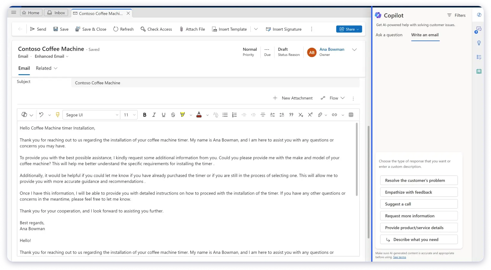 Microsoft copiolt the best AI email assistant for outlook