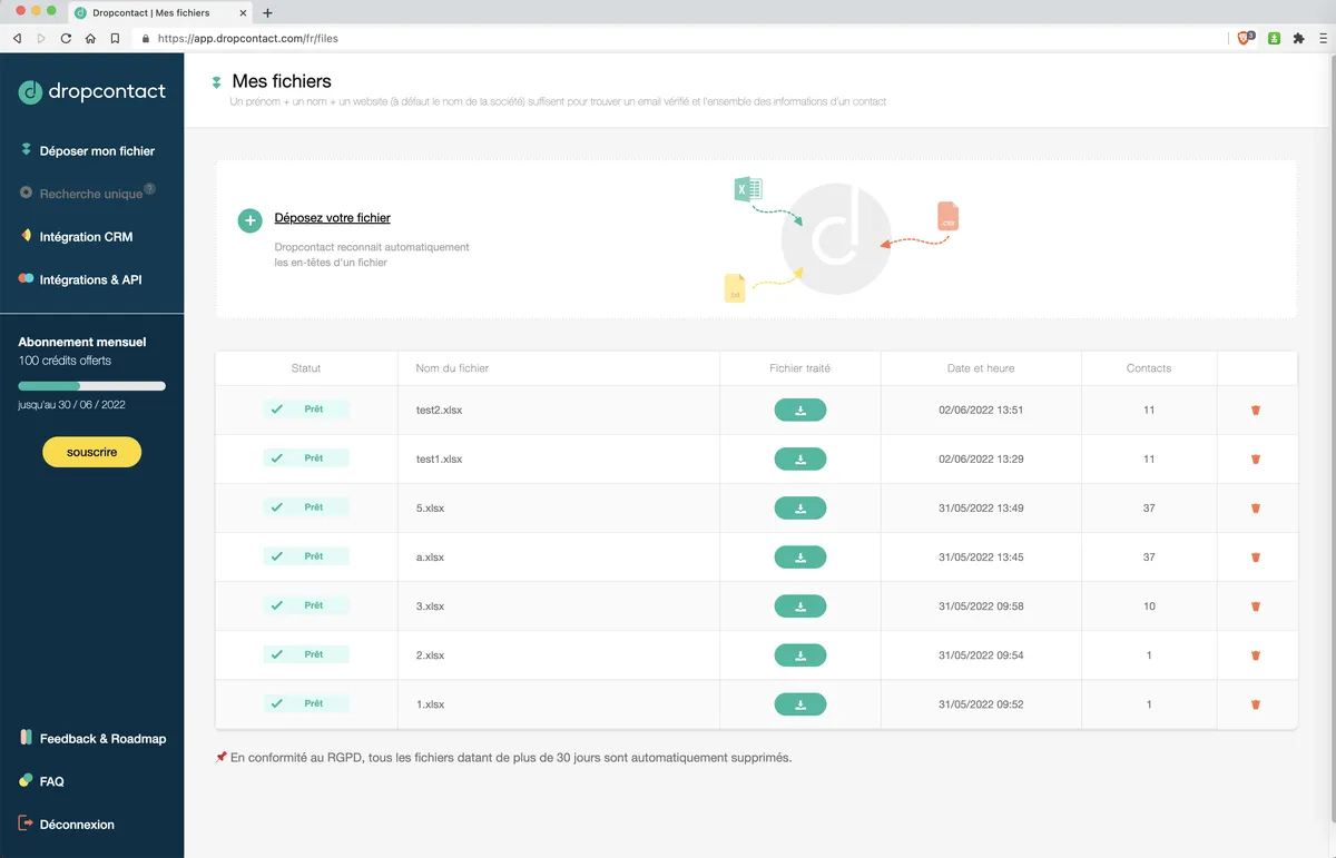 Dropcontact the best free competitor to Contactout